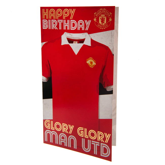 Manchester United FC Retro Jersey Birthday Card