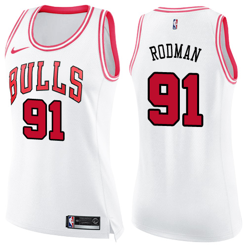 Durable CHI NBA Swingman Jersey #91 Dennis Rodman 2024 Icon - White