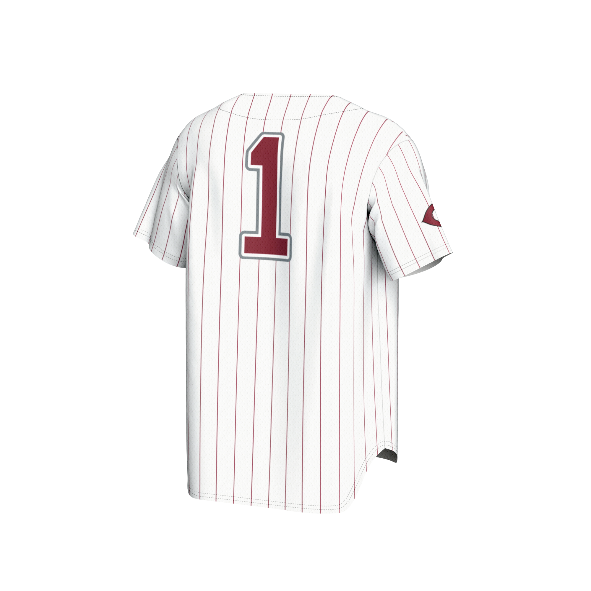 [NJP] UChicago Maroons GameDay Greats Youth Lightweight Baseball Fashion Jersey - White