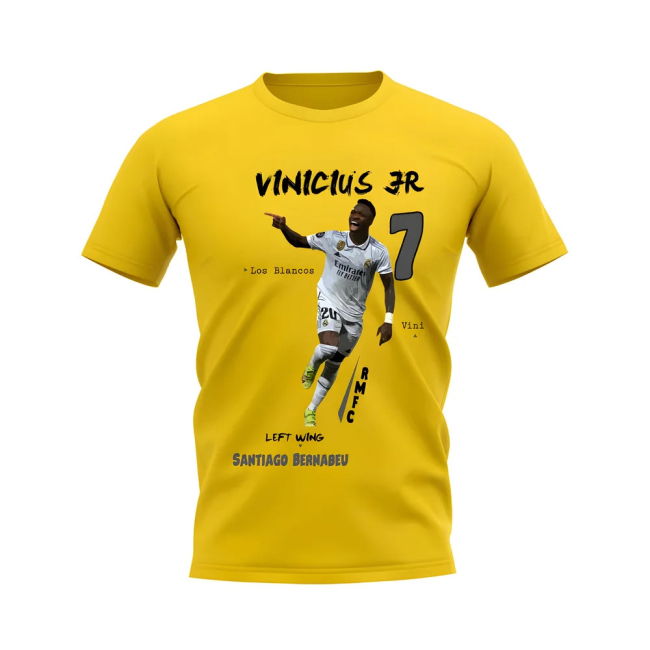 Vinicius Jr Real Madrid Graphic official style T-Shirt (Men