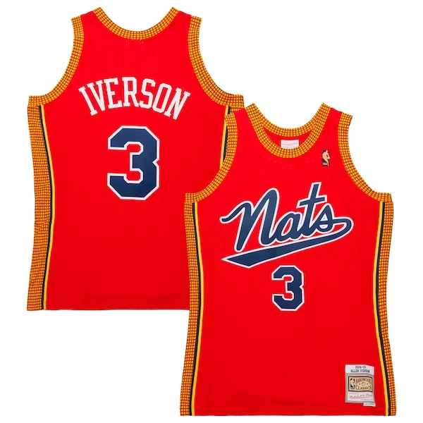 Allen Iverson PHI Swingman Jersey - authentic classic - Red basketball
