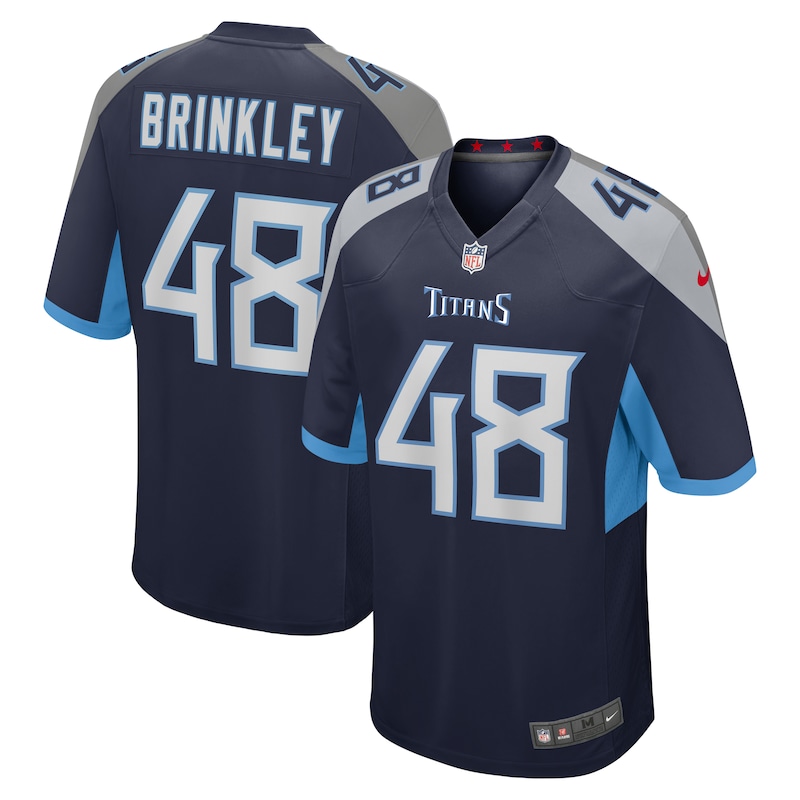 None Beau Brinkley Tennessee Titans Sleek Replica Jersey Football Appa