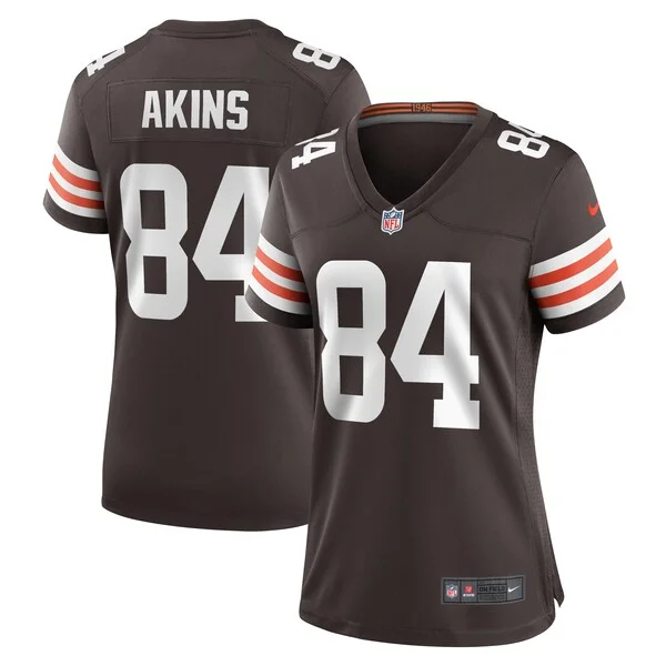 None Jordan Akins Game Jersey - Brown | NFL Player Jersey | NFL Footba