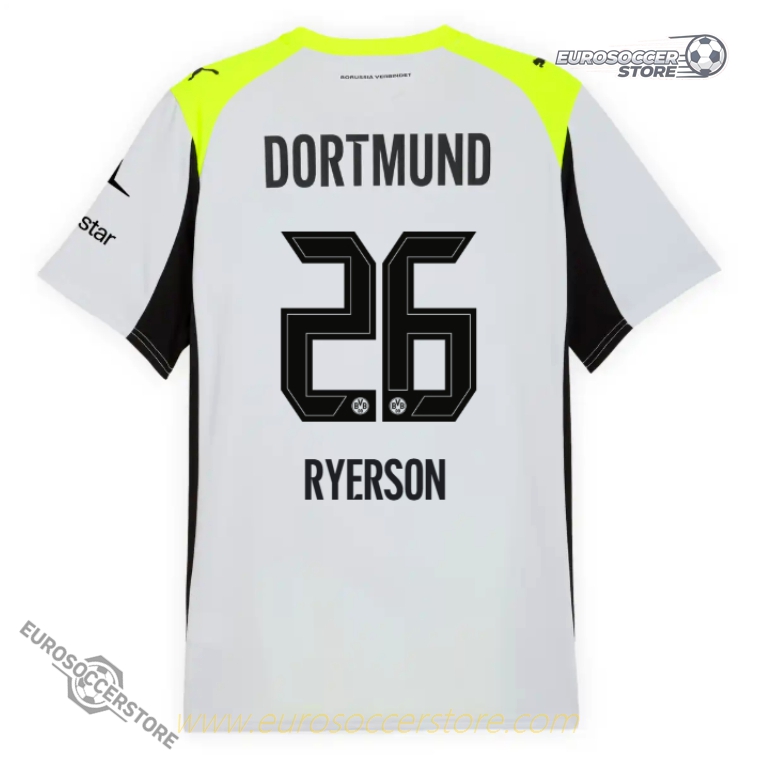 Borussia Dortmund 25-26 Season Away Jersey RYERSON #26
