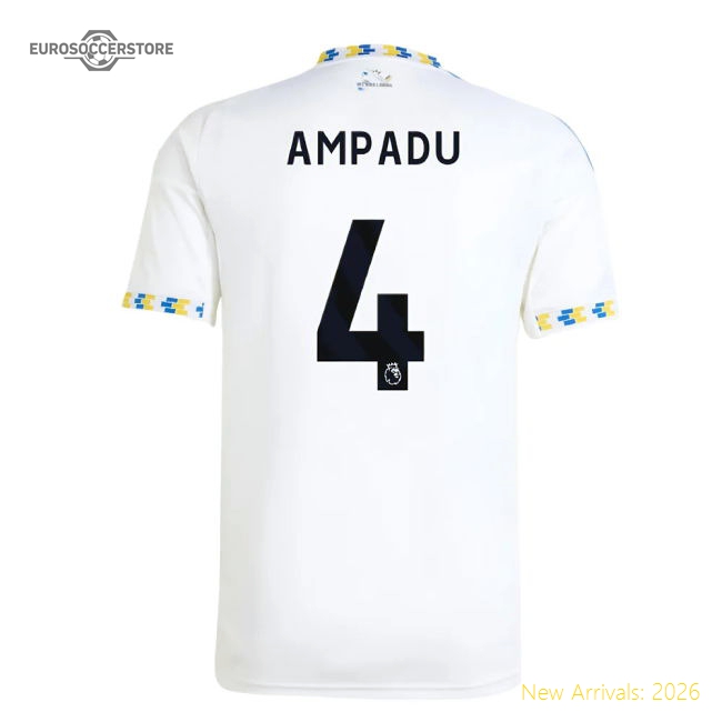 Premium 2025-2026 Leeds United Home Shirt (ampadu 4) - Premium