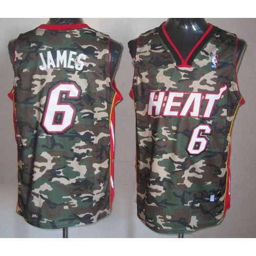 MIA  L. James #6 NBA Jersey NBA Fan Apparel NBA Fan Apparel Basketball Jersey
