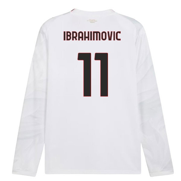 [DDJ] 2026 2027 AC Milan Long Sleeve Shirt Away Kit (Ibrahimovic 11)