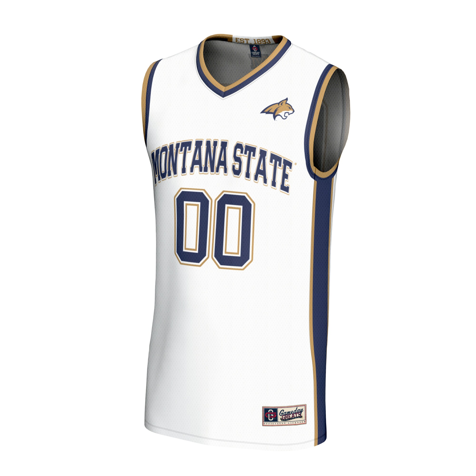 [DDG] Montana State Bobcats GameDay Greats Youth Lightweight Basketball Fashion Jersey - White