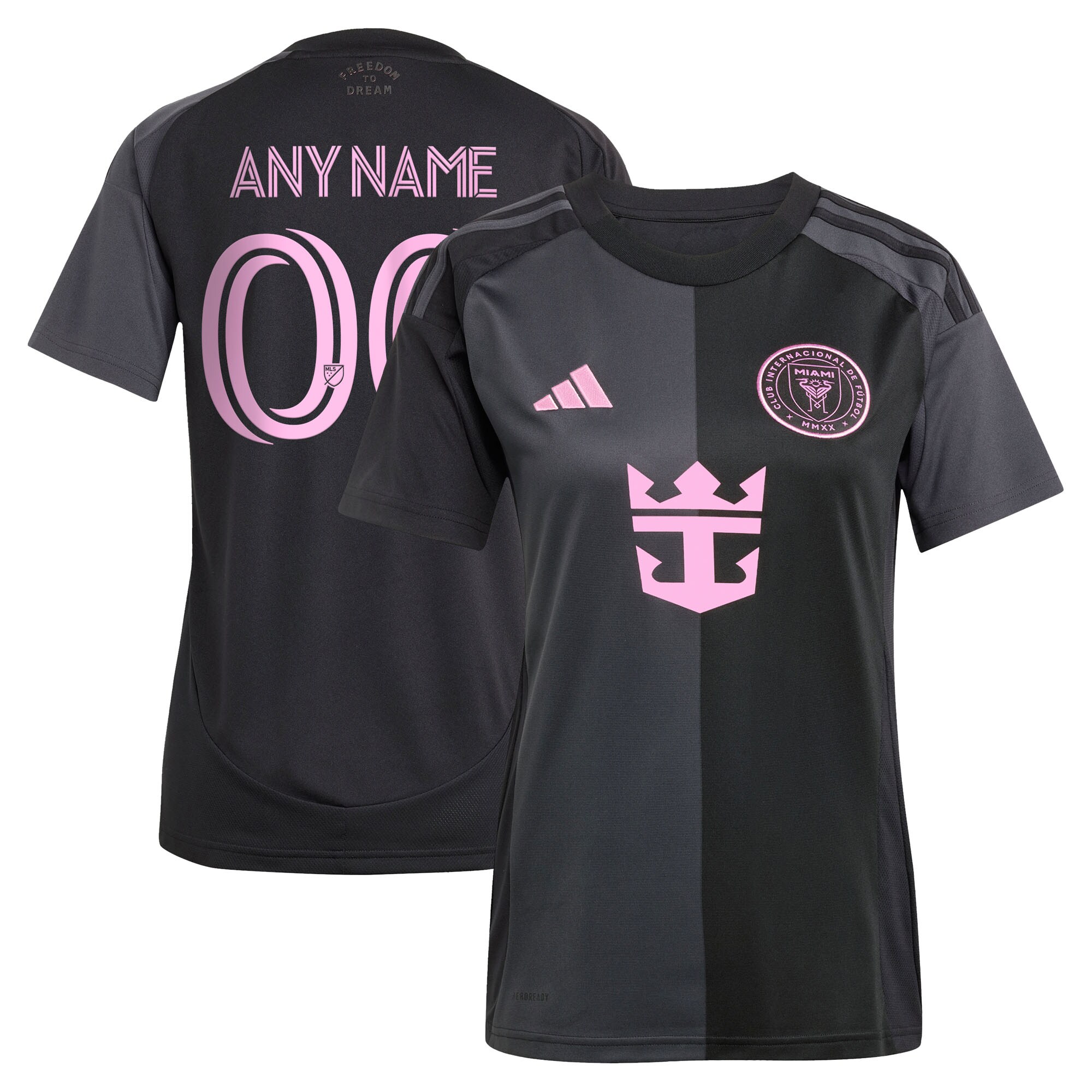 [SJH] Inter Miami CF Women's 2025 The Fortitude Kit Replica Custom Jersey - Black
