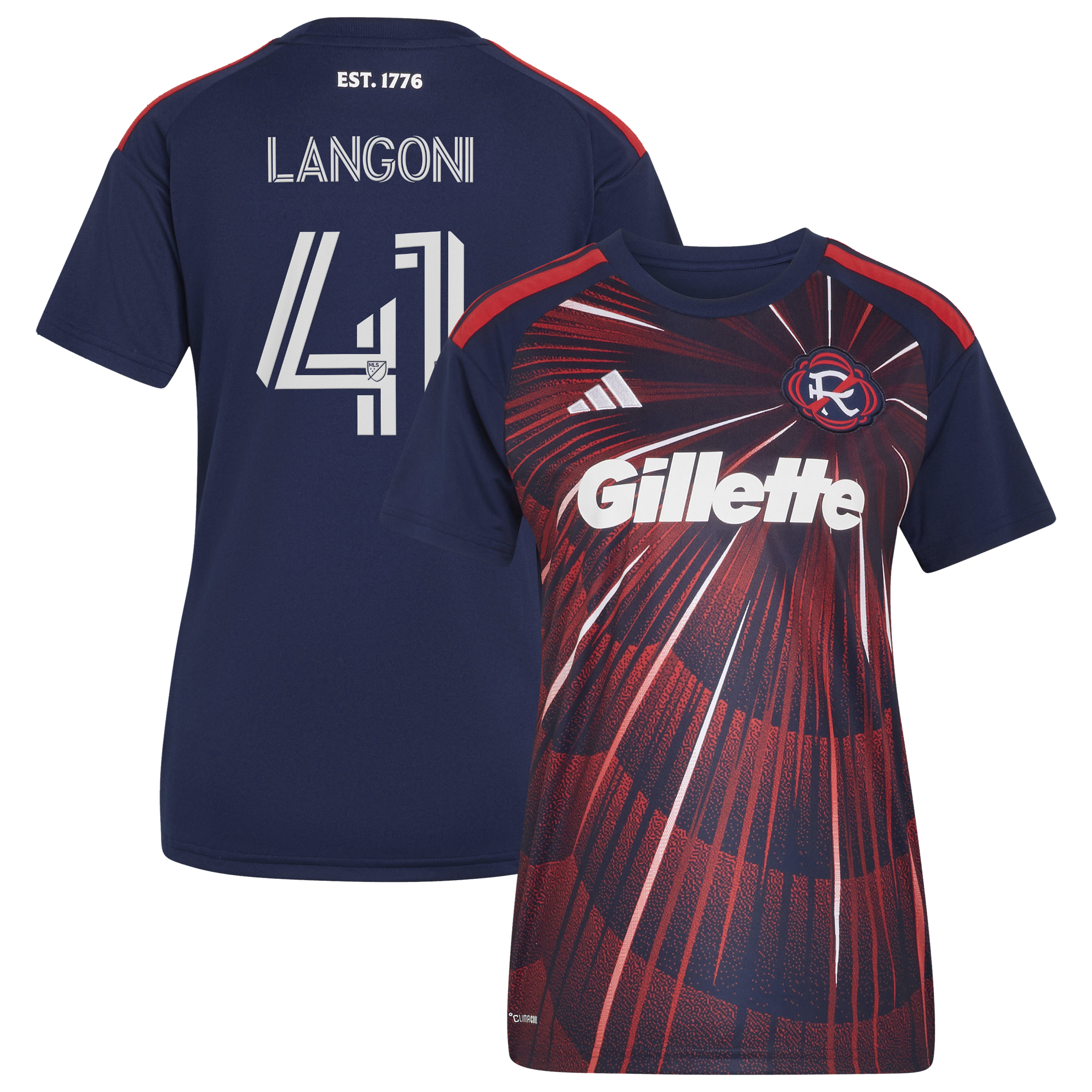 [SJH] Luca Langoni New England Revolution Women's 2026 Independence Day Replica Jersey - Blue