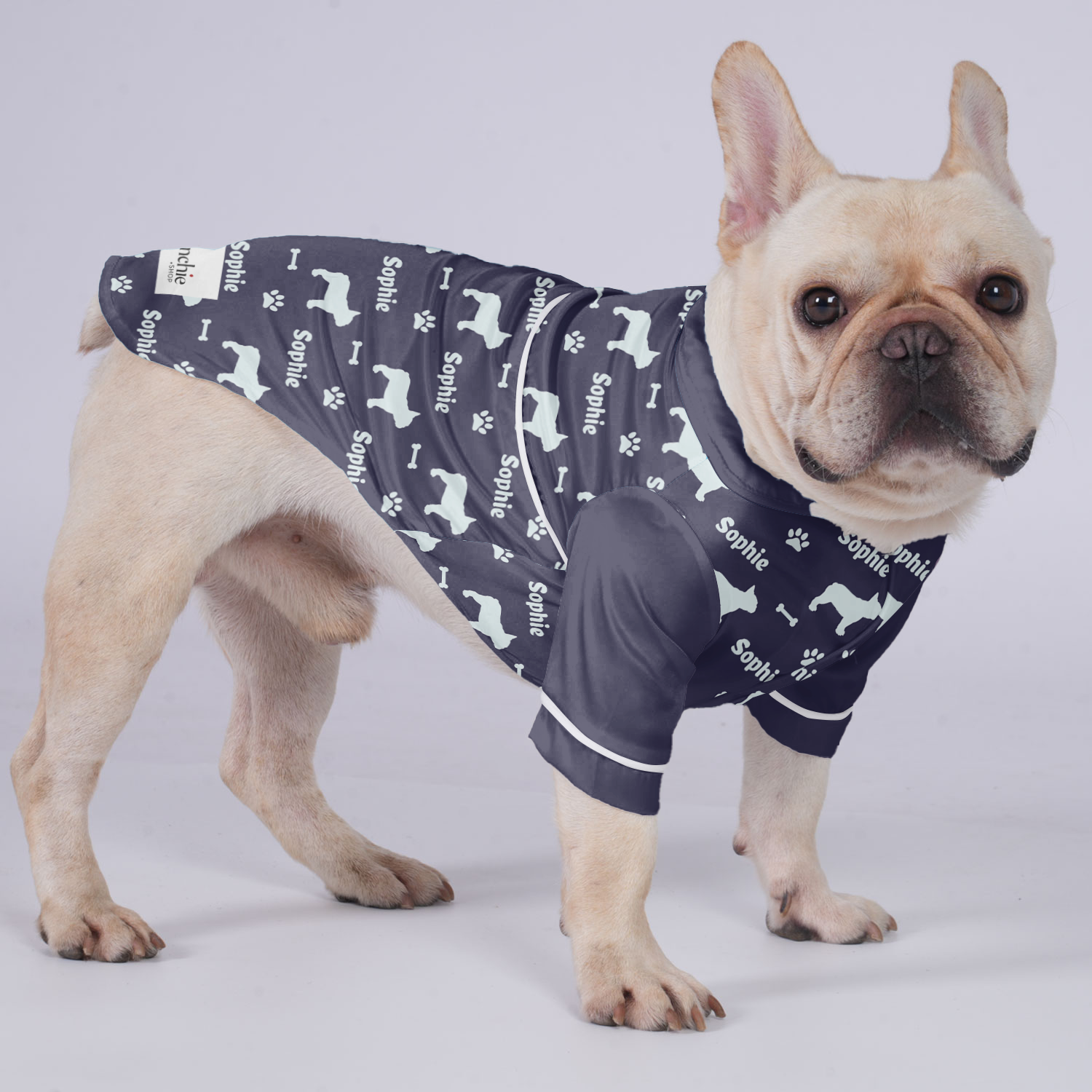 French Bulldog Personalized French Bulldog Pajamas With Your Frenchie's
