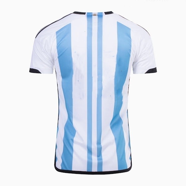 Argentina 3 Star World Cup 2022 Home White Soccer Jersey Football
