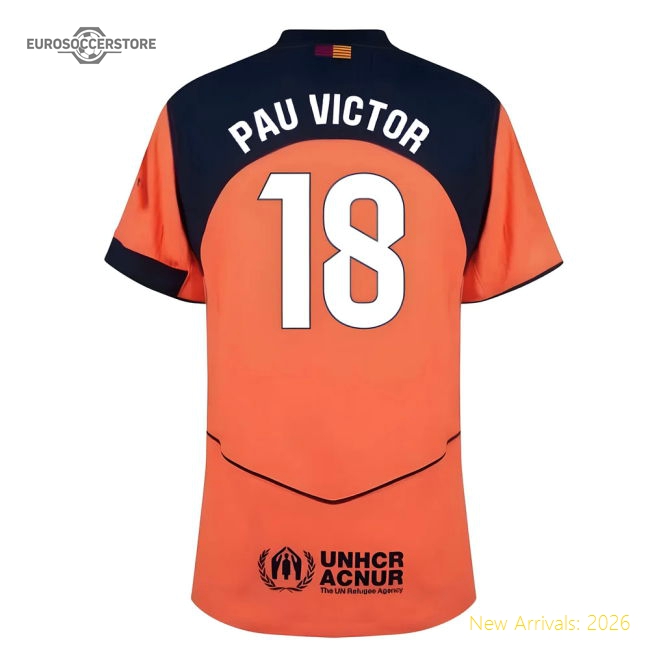 Superior 2025-2026 Barca Authentic Alternative Jersey (pau Victor 18)