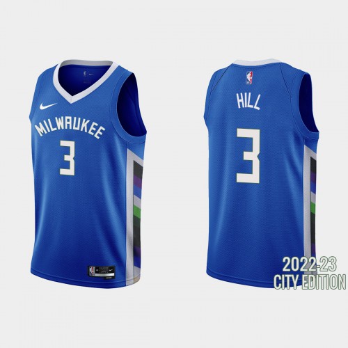 Nike Bucks Blue Milwaukee Bucks #3 Jersey - Basketball Jersey