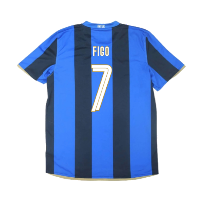 Inter Milan 2008-09 Home Shirt ((excellent) S) (figo 7)