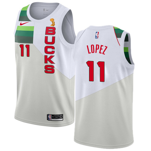 White Nike Milwaukee Bucks #11 Bucks Jersey - Quick-Dry NBA Fan Apparel
