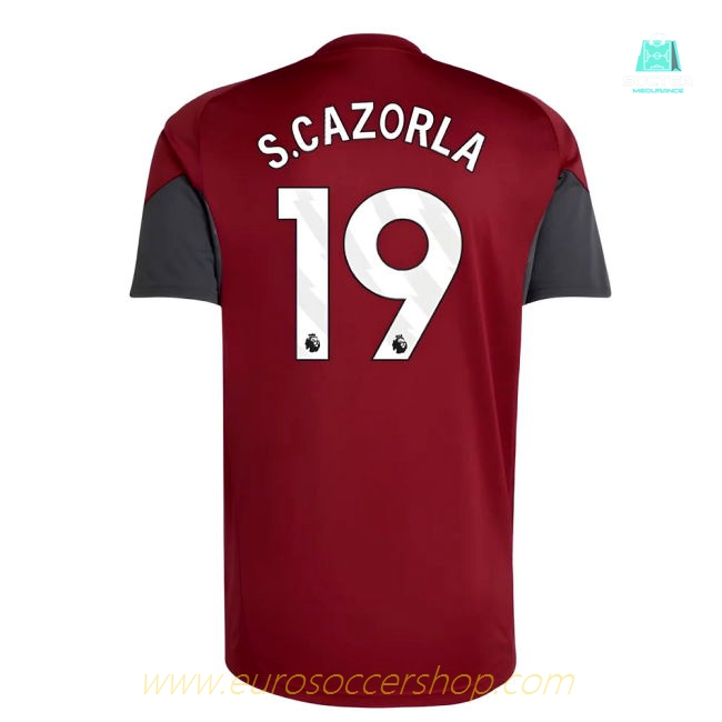 2025-2026 Arsenal EU Training Jersey (Burgundy) (S.Cazorla 19)