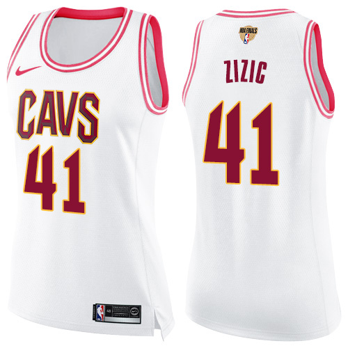 Top-Grade Cavs Ante Zizic #41 2024 Finals Swingman NBA Jersey White -