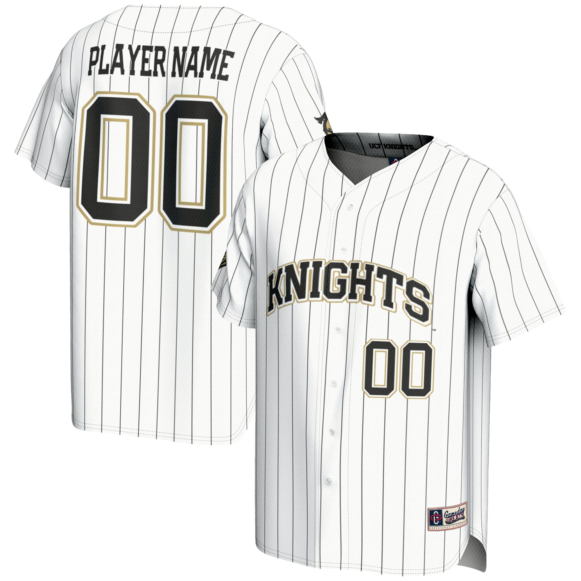 [NJP] UCF Knights GameDay Greats NIL Pick-A-Player Lightweight Baseball Jersey - White