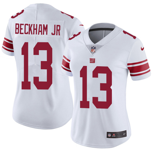 Official NFL s New York Giants #13 Odell Beckham White Limited Jersey