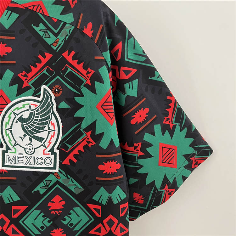 2324 MEXICO GREENBLACK SOCCER JERSEY FOOTBALL SHIRT - Official