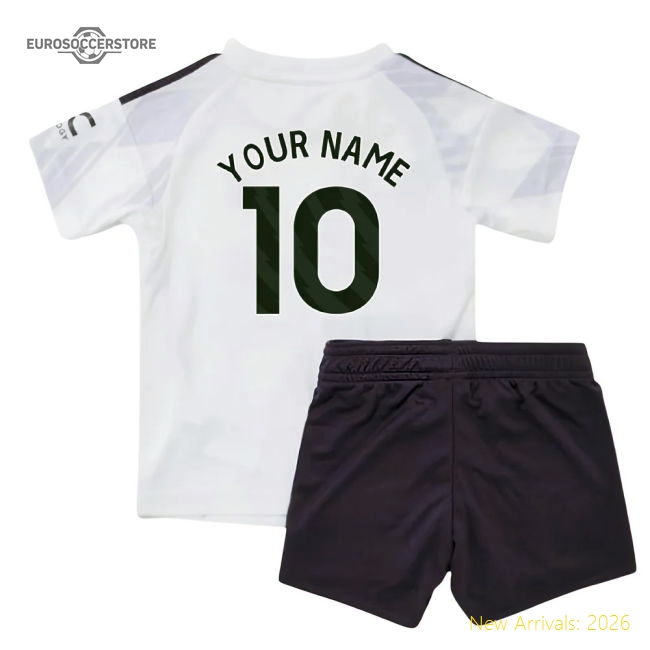 Superior 2025-2026 Man Utd Away Baby Kit (your Name) - Authentic Design
