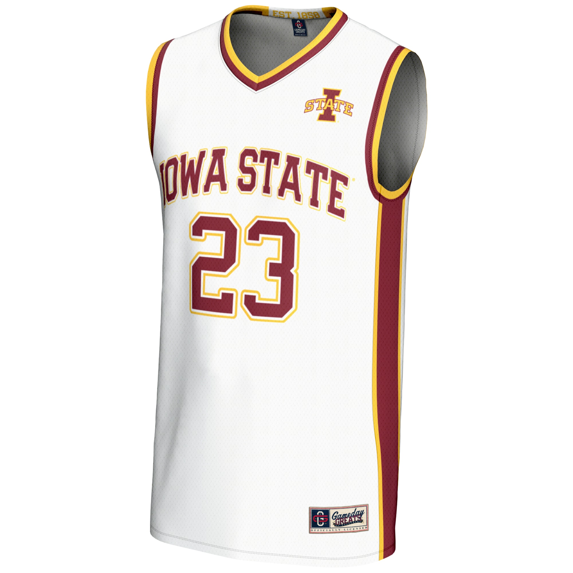 [DDG] Iowa State Cyclones GameDay Greats Youth Lightweight Basketball Jersey - White