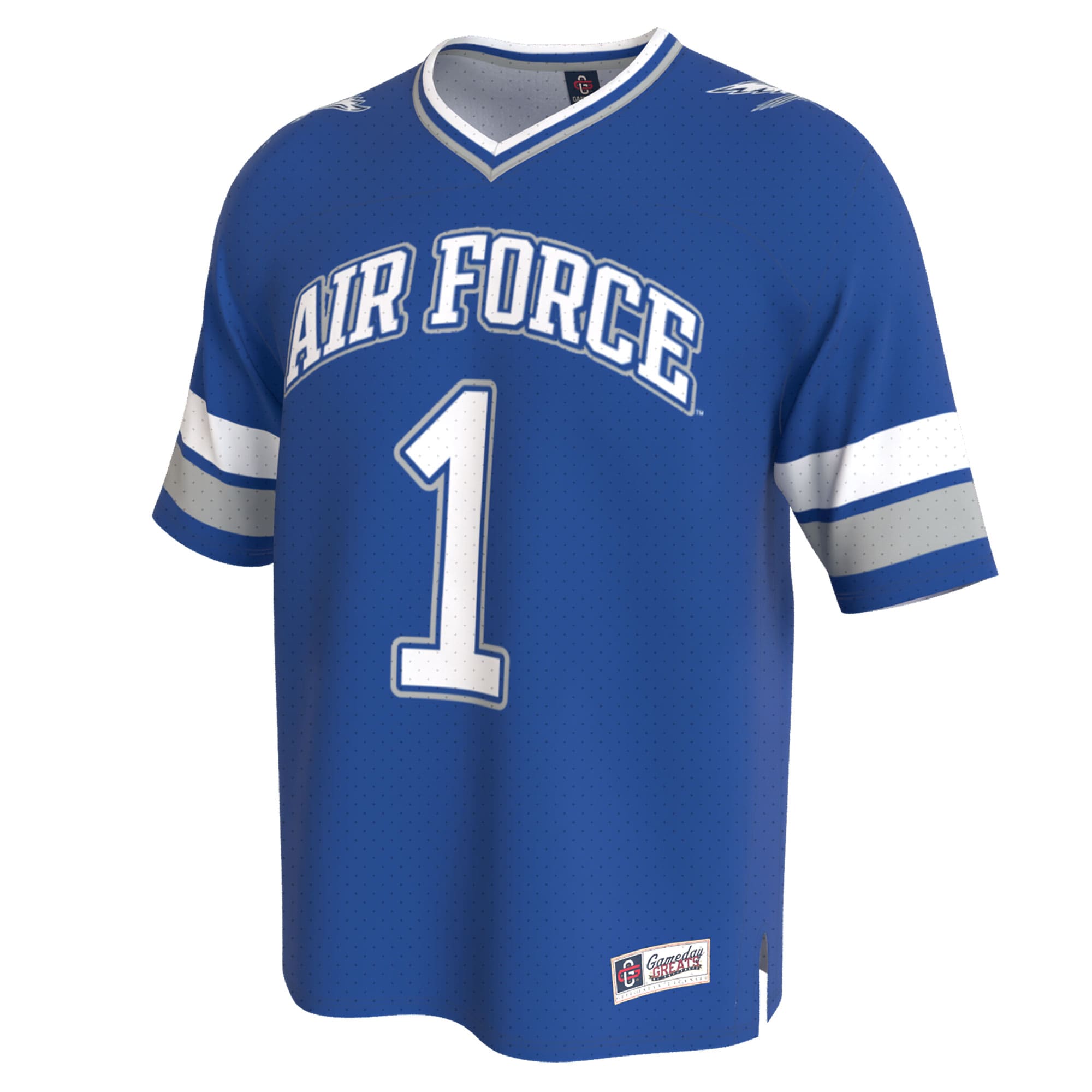 [NJP] Air Force Falcons GameDay Greats Youth Lightweight Collegiate Football Fashion Jersey - Royal