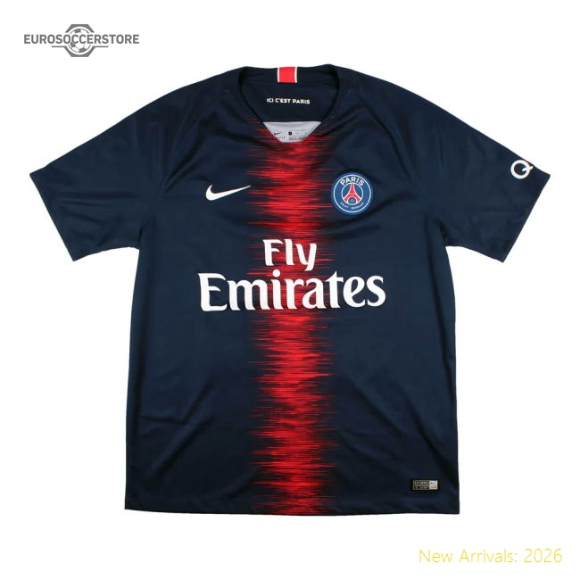 Paris Saint-germain 2018-18 Home Shirt (mbappe 7) (s) (very Good)