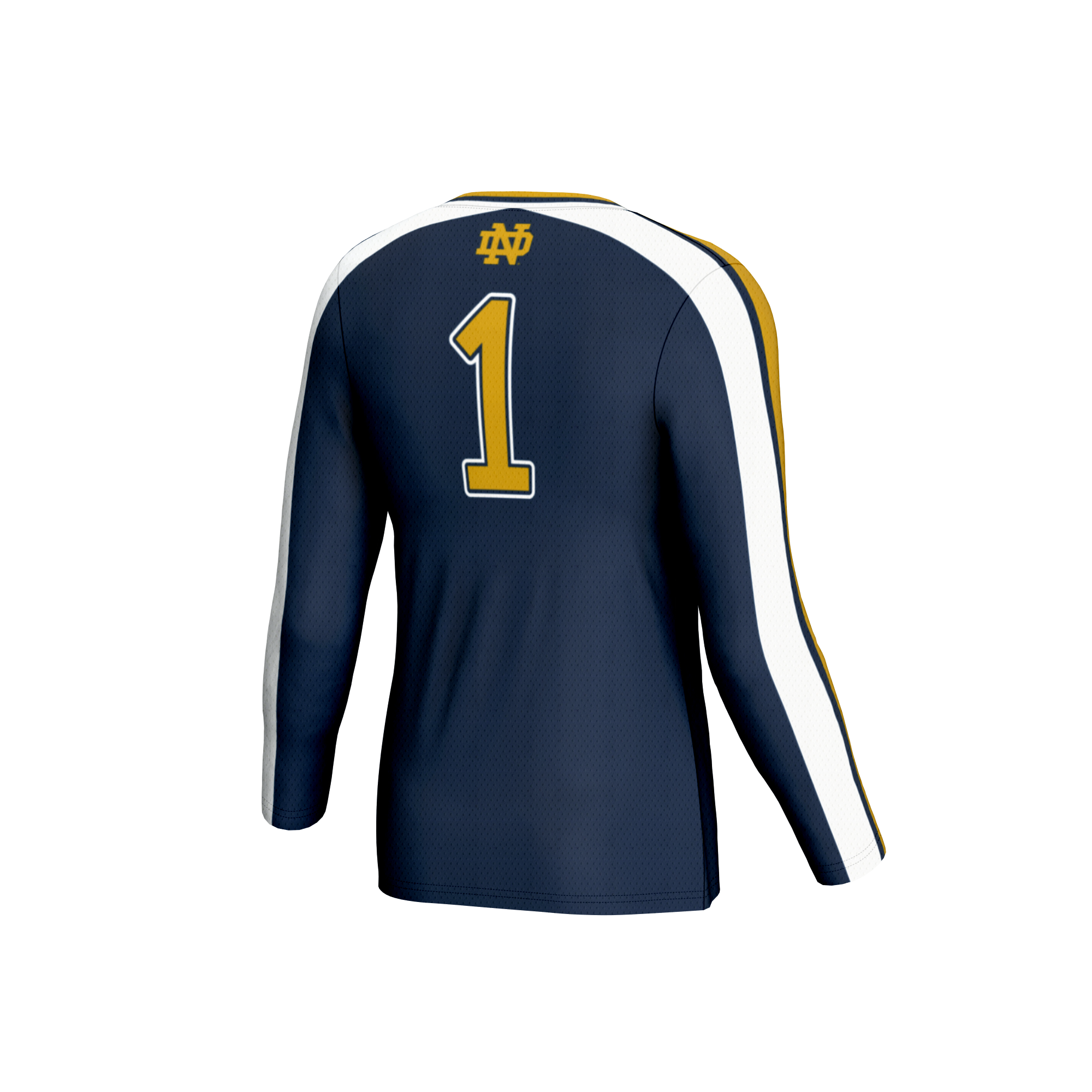 [NJP] Notre Dame Fighting Irish GameDay Greats Youth Women's Volleyball Lightweight Fashion Jersey - Navy