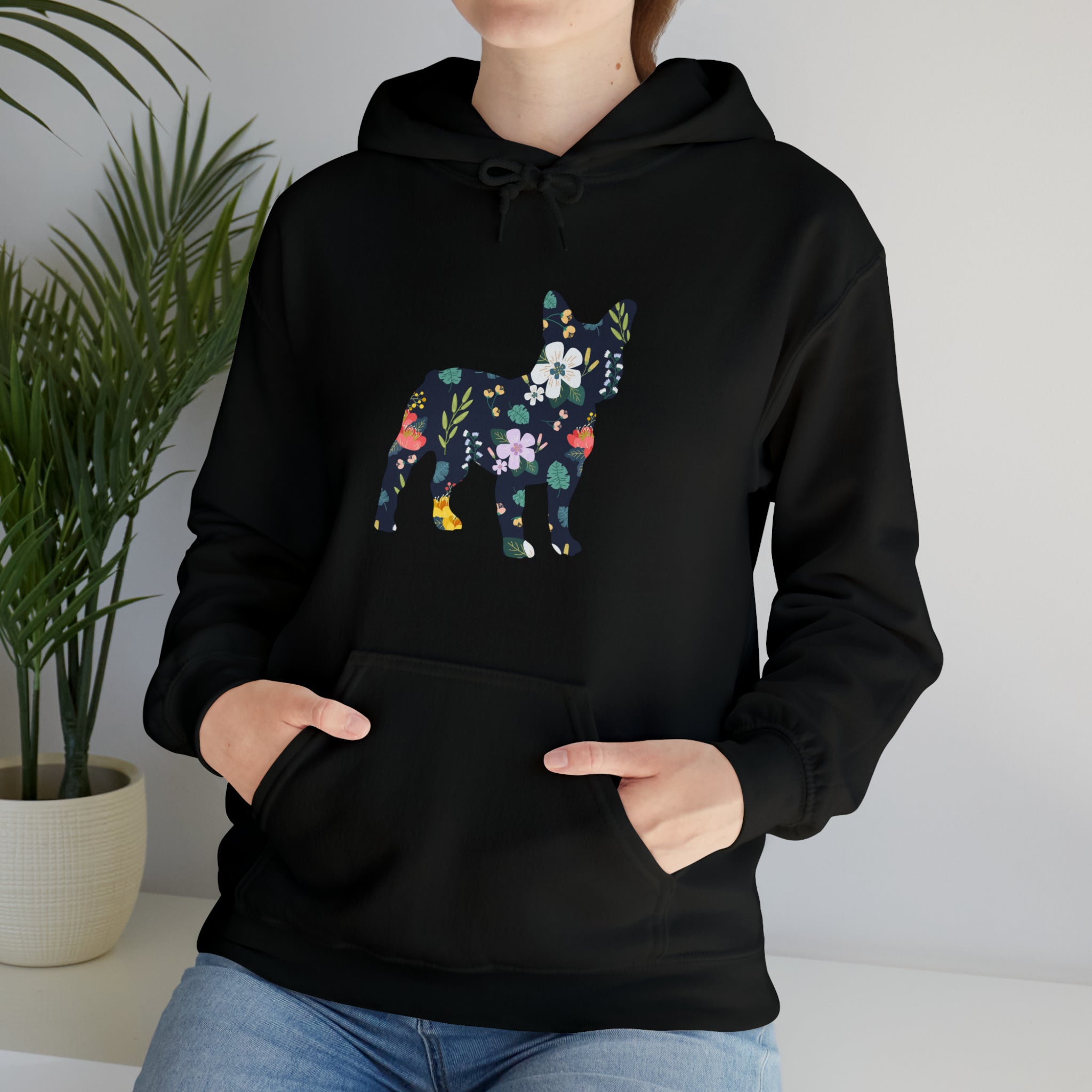 Frenchie Flowers Unisex Hoodie