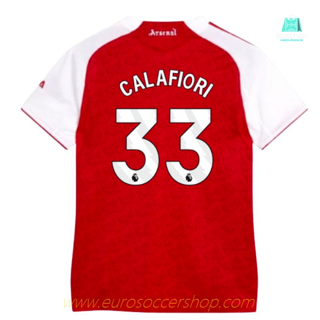 2025-2026 Arsenal Authentic Home Shirt (Womens) (Calafiori 33)