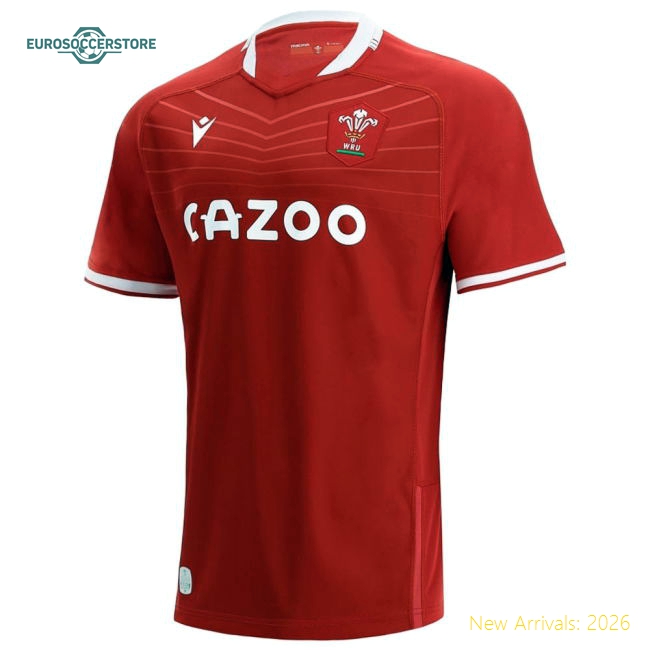 2021-2022 Wales Home Poly Rugby Shirt (Kids)