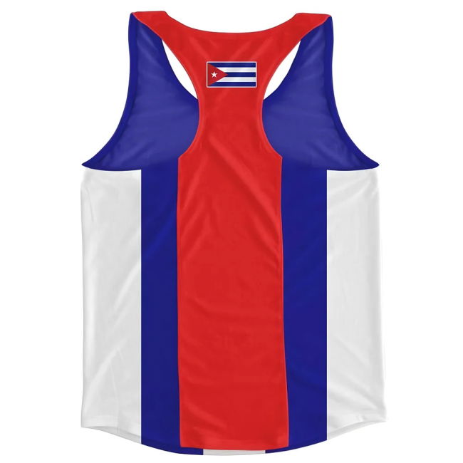 Premium-Quality Cuba Flag Running Vest Pro-Grade Limited-Edition