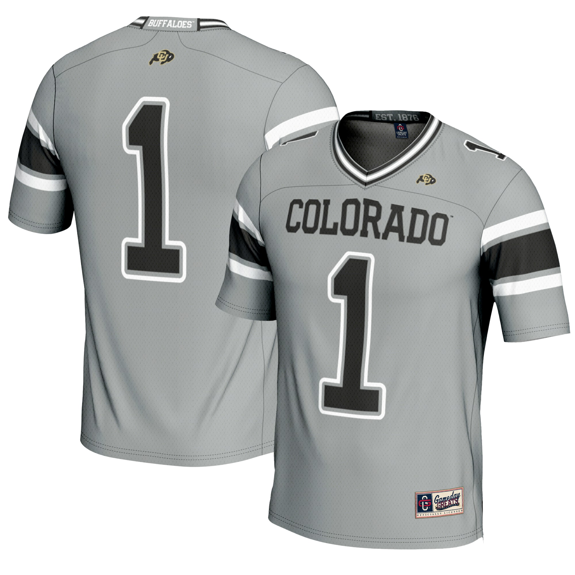#1 Colorado Buffaloes GameDay Greats Endzone 2026/2027 Football Jersey - Gray
