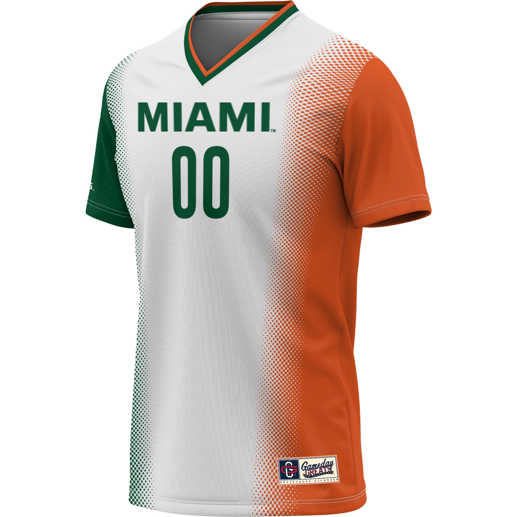 [DDG] Miami Hurricanes GameDay Greats Youth NIL Pick-A-Player Lightweight Women's Soccer Jersey - White