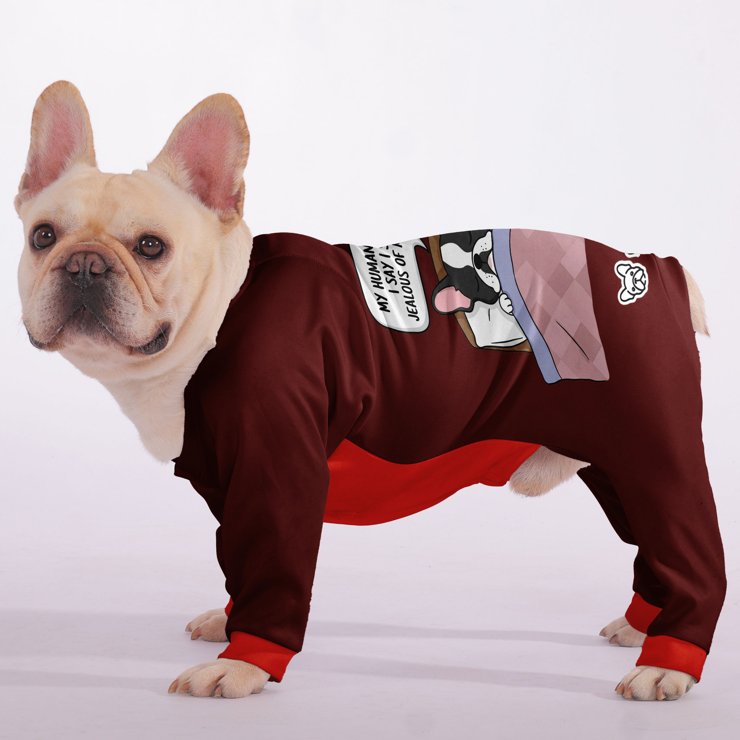 My human says I snore. I say theyre jealous of my deep sleep. - Frenchie Pajamas – Ultra-Soft, Cozy, & Adorably Stylish