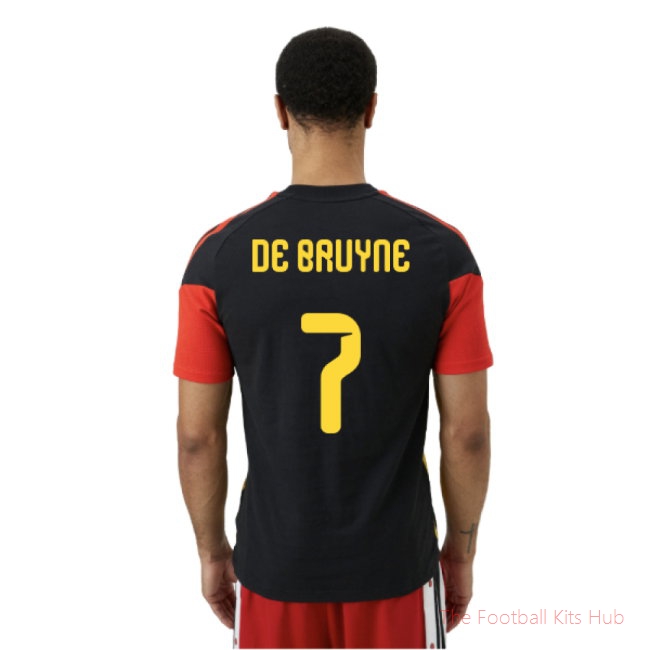 [LK] 2026/27 Belgium Training Tee (Black) (De Bruyne 7)