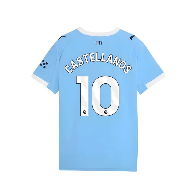 Man City Authorized 2025-2026 Man City Home Shirt (Kids Size) (Cast...