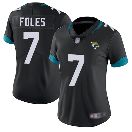 NFL J J Jaguars #7 Nick Foles Limited Black Jersey - Fan Favorite