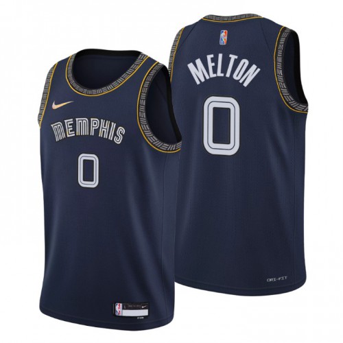 Memphis Memphis Grizzlies #0 De Anthony Melton Mens Nike Navy 2021/22 Swingman NBA Jersey ¨C City Edition Mens