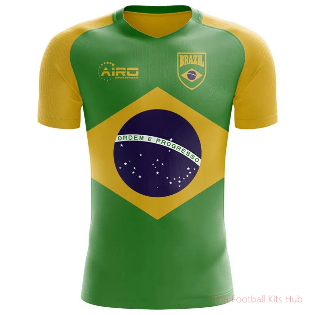 2025-2026 Brazil Flag Concept Football Shirt - Womens