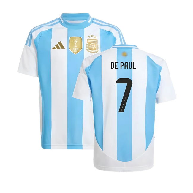 Athletic 2024-2025 Argentina Home Shirt (Kids) (De Paul 7)