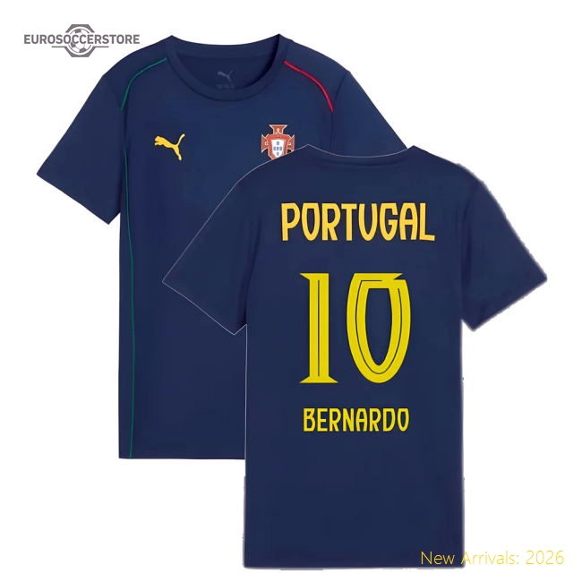 2025-2026 Portugal Casuals Tee (Persian Blue) - Kids (Bernardo 10)