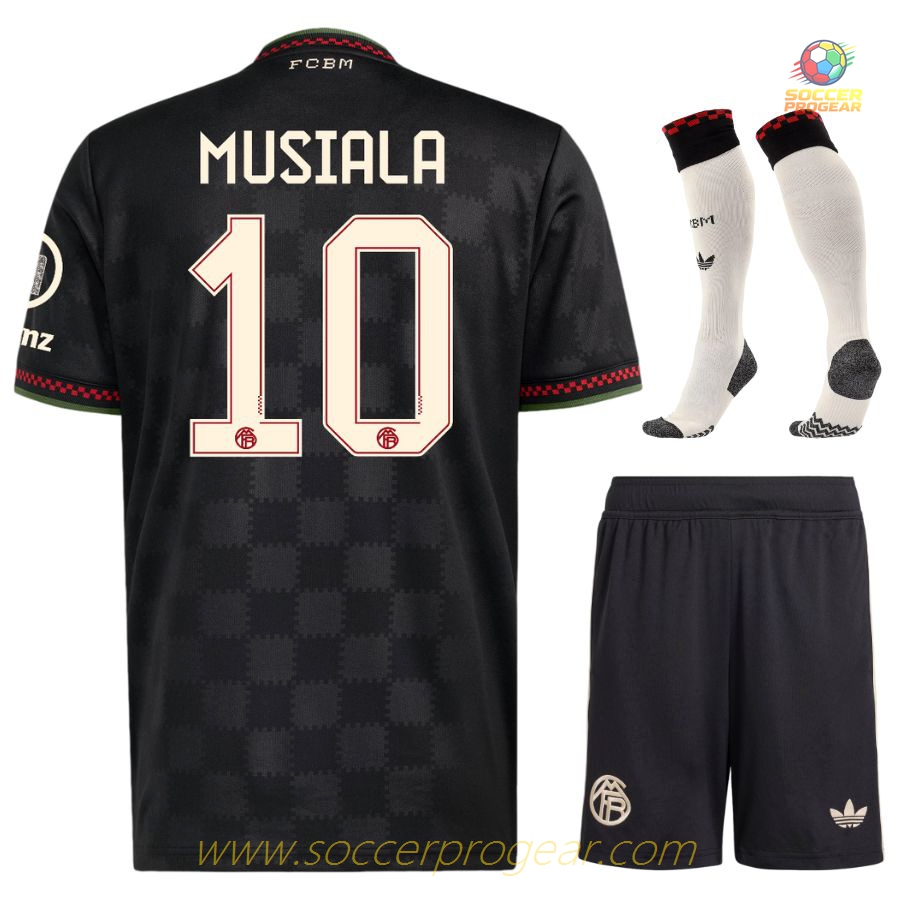 Soccer Jersey Football Jersey Set Youth Bayern Munich Third 2025/26 Collection Musiala