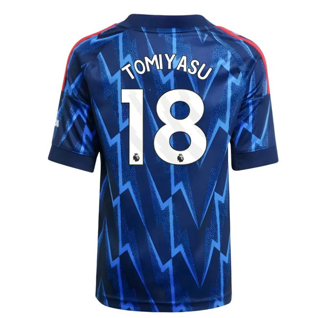 Match Quality Arsenal Arsenal Away Mini Kit Tomiyasu #18 Modern St...