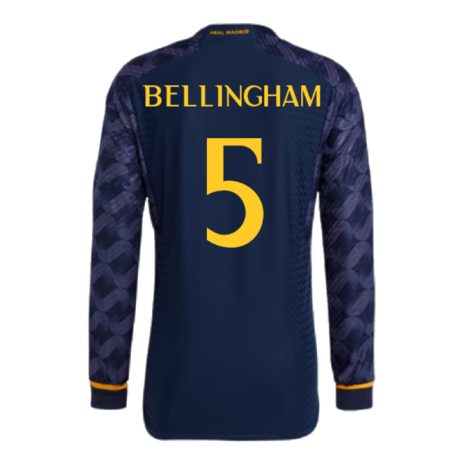 High-quality 2023-2024 Real Madrid Authentic Long Sleeve Away Jerse