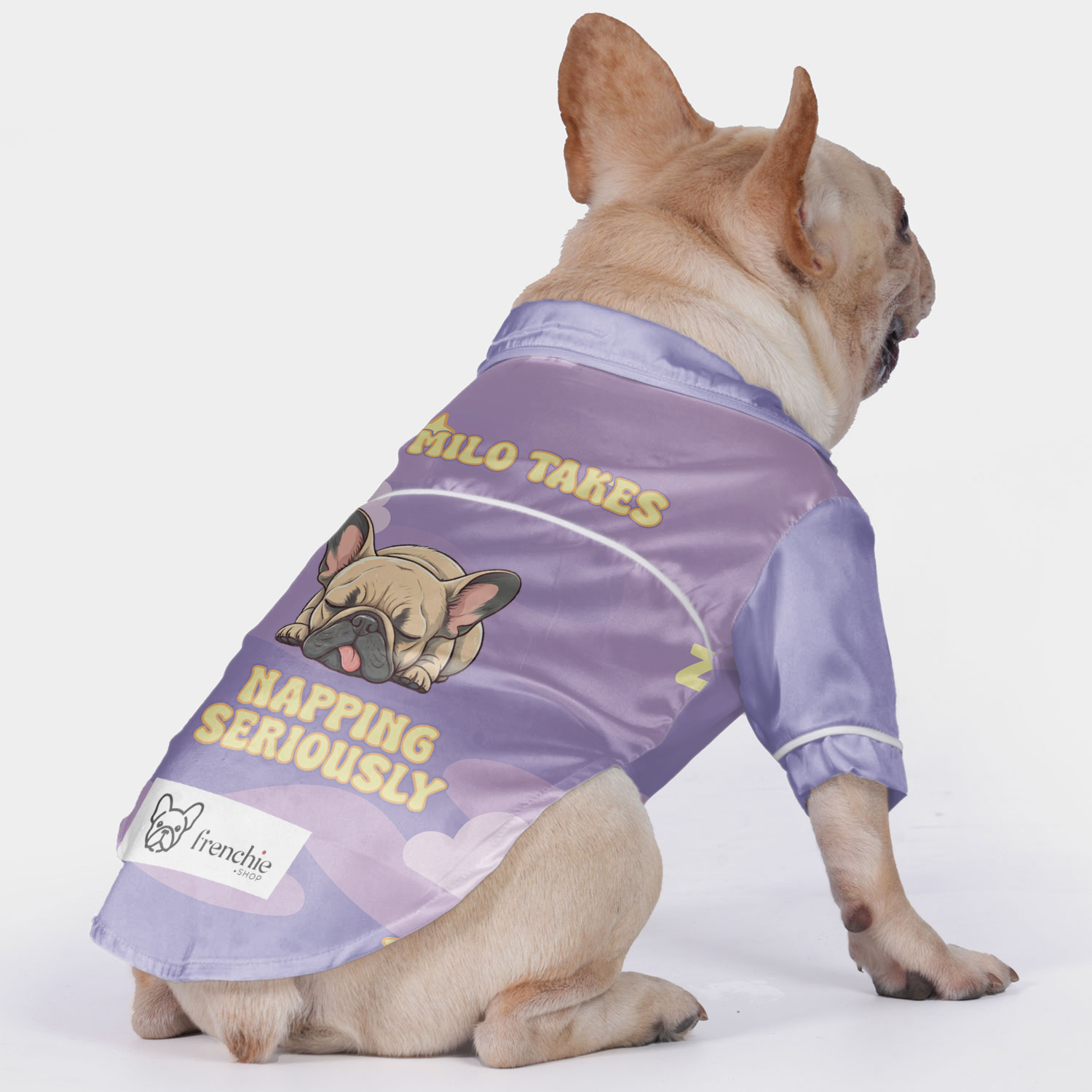 - Durable French Bulldog Pajamas With Your Frenchie's Name Dog Supplies