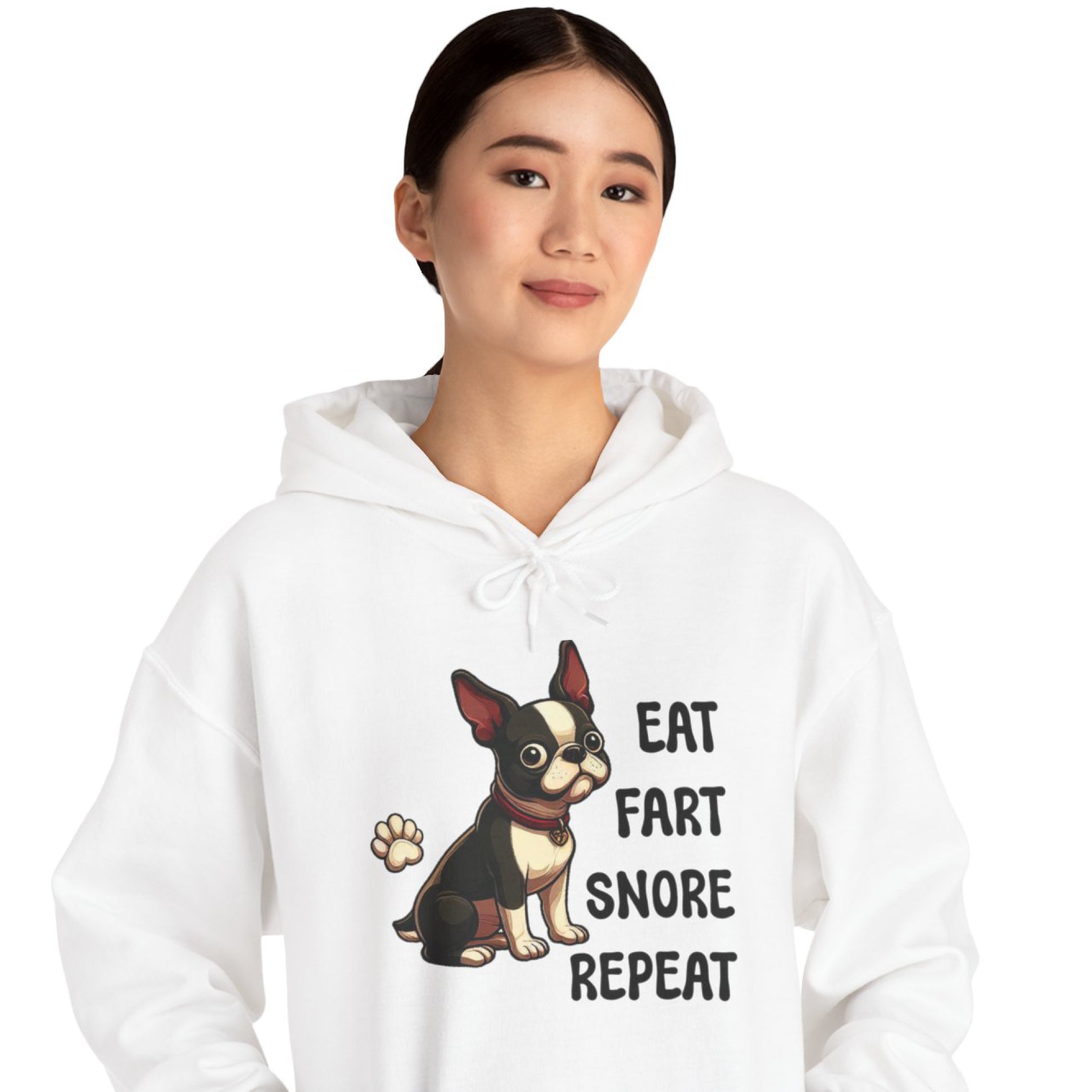 French Bulldog Richie Unisex Hoodie For Boston Terrier Lovers Durable Dog Item