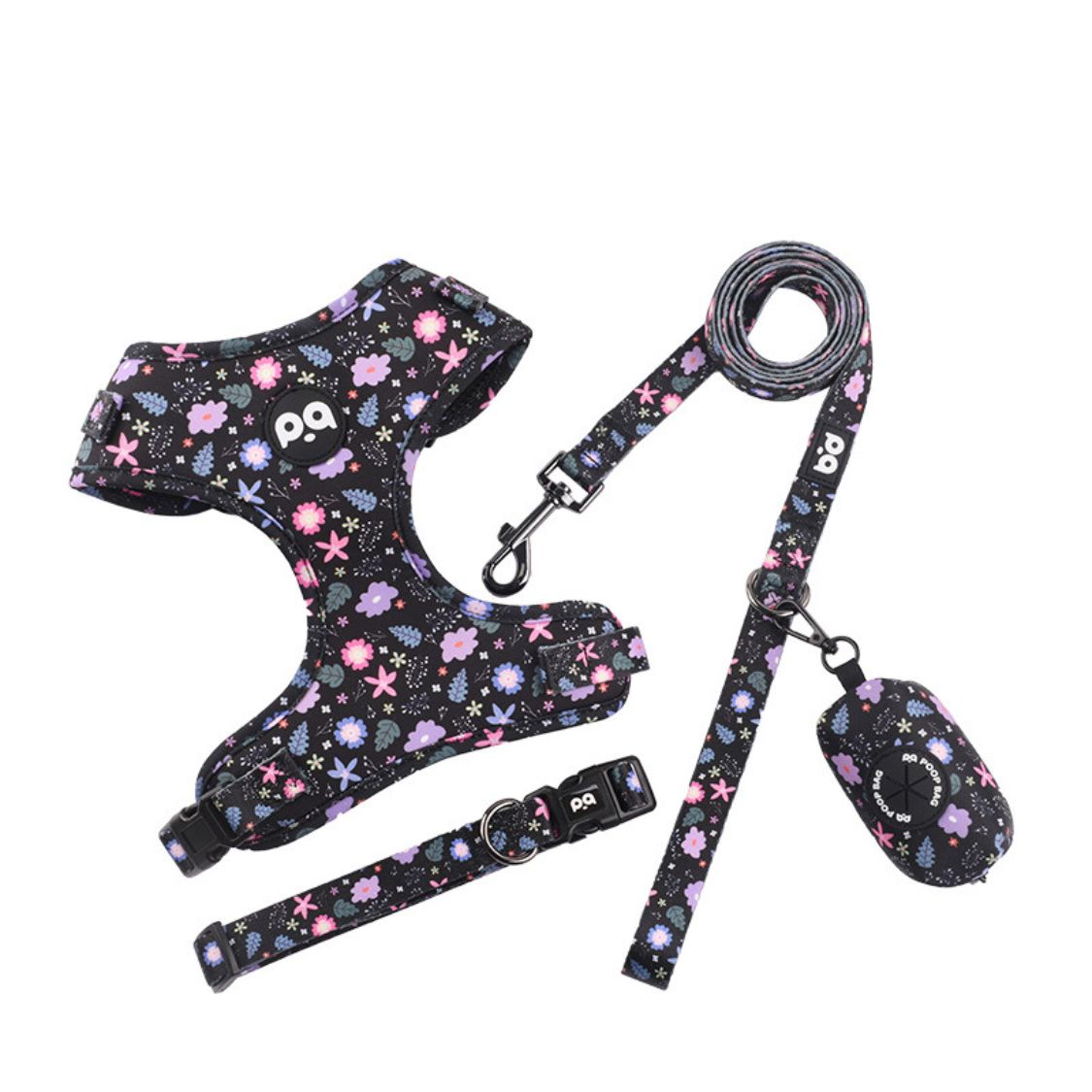 Adjustable Frenchie Harness And Leash Set Pet Gear | Safe For Paws